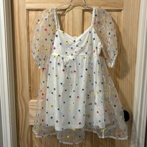 White babydoll dress